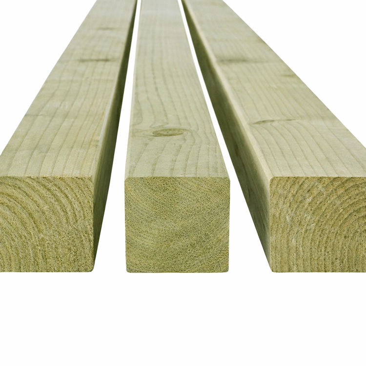 Vuren geïmpregneerd groen 44x44mm